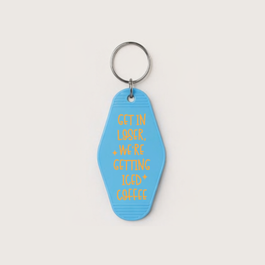 Iced Coffee Motel Keychain